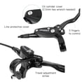 thumbnail image 3 of Tignapoo Hydraulic Disc Brake Set for Mountain Bikes - Aluminum Alloy Front & Rear Brake Calipers with 2 Brake Rotors, Black Finish, Includes All Necessary Hardware for Easy Installation, 3 of 6