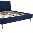 thumbnail image 2 of Mr. Kate Daphne Upholstered Bed, Queen, Blue Velvet, 2 of 9