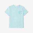 thumbnail image 2 of PatPat Family Matching Light Blue Tee and Flowy Floral Shirred Back Belted Strap Dress, 2 of 4