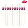 thumbnail image 1 of Cqxid Wine Rack Decoration Under $5 50pc Bamboo Pick Buffet Fruit Fork Party Dessert Stick Cocktail Skewer, 1 of 8