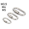 thumbnail image 2 of Bgsha Carabiner Quick Link Strap Connector Steel Chain Repair Shackle D-Shape Rigging, 2 of 2