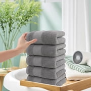 Czzoypi 5-Piece Bath Towel Set, Thick Soft Absorbent Towels for Bathroom, Luxury Spa Hotel Quality Face Hand Body Towels Set of 5, Purple