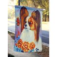 thumbnail image 2 of Carolines Treasures 7039CHF 28 x 40 in. Papillon In The Roses Flag Canvas House Size, 2 of 4