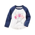 thumbnail image 1 of OshKosh B'gosh Baby Girls' Shine Bright Raglan Tee, 9 Months, 1 of 1