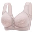 thumbnail image 1 of Yuyuzo Womens Front Closure Bras Seniors Wireless Beauty Back Full Coverage Comfor Easy Close Bras, 1 of 6