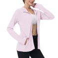 thumbnail image 1 of SHTXOZHI Veste Athlétique Légère pour Femmes Protection Solaire Fermeture Éclair Complète Manches Longues Chandails à Capuchon Randonnée Plein Air, 1 of 7