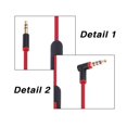thumbnail image 3 of [TOP.SALE]Replacement 3.5mm L Jack Audio Cable Cord Wire With 90 Degree Angle Audio Line With Mic Solo High Definition Studio Pro, 3 of 11