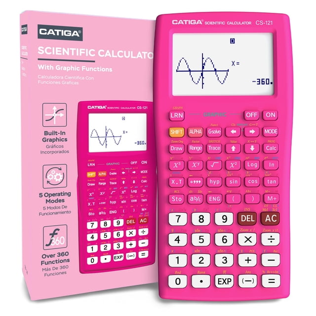 Calculatrice Scientifique avec Fonctions Graphiques - Plusieurs Modes avec Interface Intuitive - Parfaite pour les Étudiants de Cours Débutants et Avancés, Lycée Ou Université