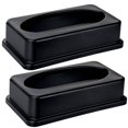 thumbnail image 1 of Alpine Industries Black Slim Trash Can Swing Lid (2 pack), 1 of 5