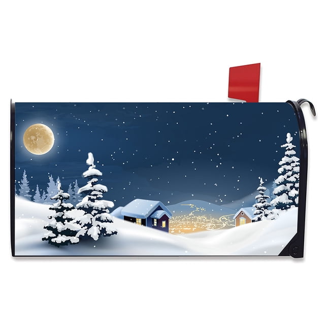 relayinert Colorful And Weather-resistant Printed Spring Mailbox Cover Bright And Warm Decoration Cloth YTYH2309084 1Set