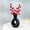 Noir2, variante sur Bowayaoa Vase en Plastique à l'Allure Céramique, Vase de Table Moderne pour Fleurs Fraîches, Arrangement de Fleurs Artificielles, Centre de Table Décoratif pour Salon, Cadeau de Déco Maison Élégant