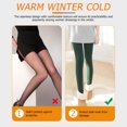 thumbnail image 3 of 1Set Woolen Leggings Women Winter Tight Pants Warmth Windproof Various Occasions, 3 of 9
