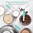 thumbnail image 4 of U-Taste 18/8 Stainless Steel Measuring Cups and Spoons Set: 12 Pieces Metal Stacking Kitchen Baking Cooking Food Measure Set 7 Cups 5 Spoons with Strengthened weld joints (Aqua Sky), 4 of 10