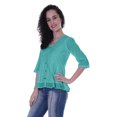 thumbnail image 4 of Moomaya Blouse Ethnique en Coton Peplum Col en V pour Femmes, 4 of 6