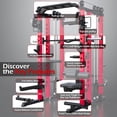 thumbnail image 3 of U-MAX All-in-One Smith Machine Power Cage, 2000lbs Steel Frame LAT Pulldown Cable Crossover Squat Rack Home Gym, 3 of 8
