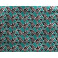thumbnail image 5 of oneOone Georgette Viscose Maroon Fabric Triangle Geometric Craft Projects Decor Fabric Printed By The Yard 42 Inch Wide, 5 of 5