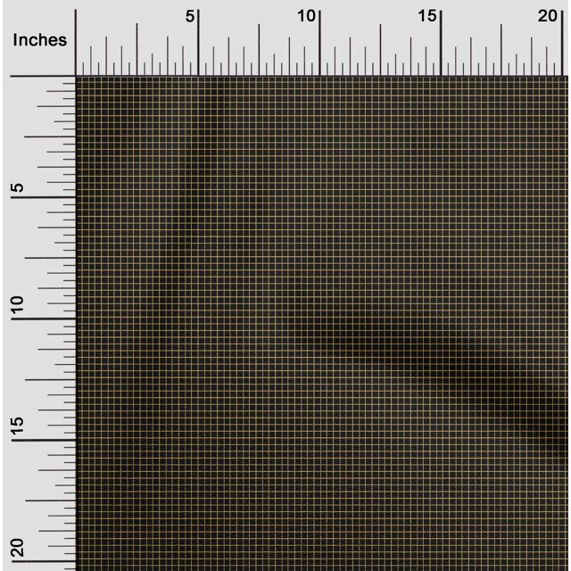 oneOone Cotton Cambric Fabric Window Pane Check Print Fabric By The Yard 56 Inch Wide