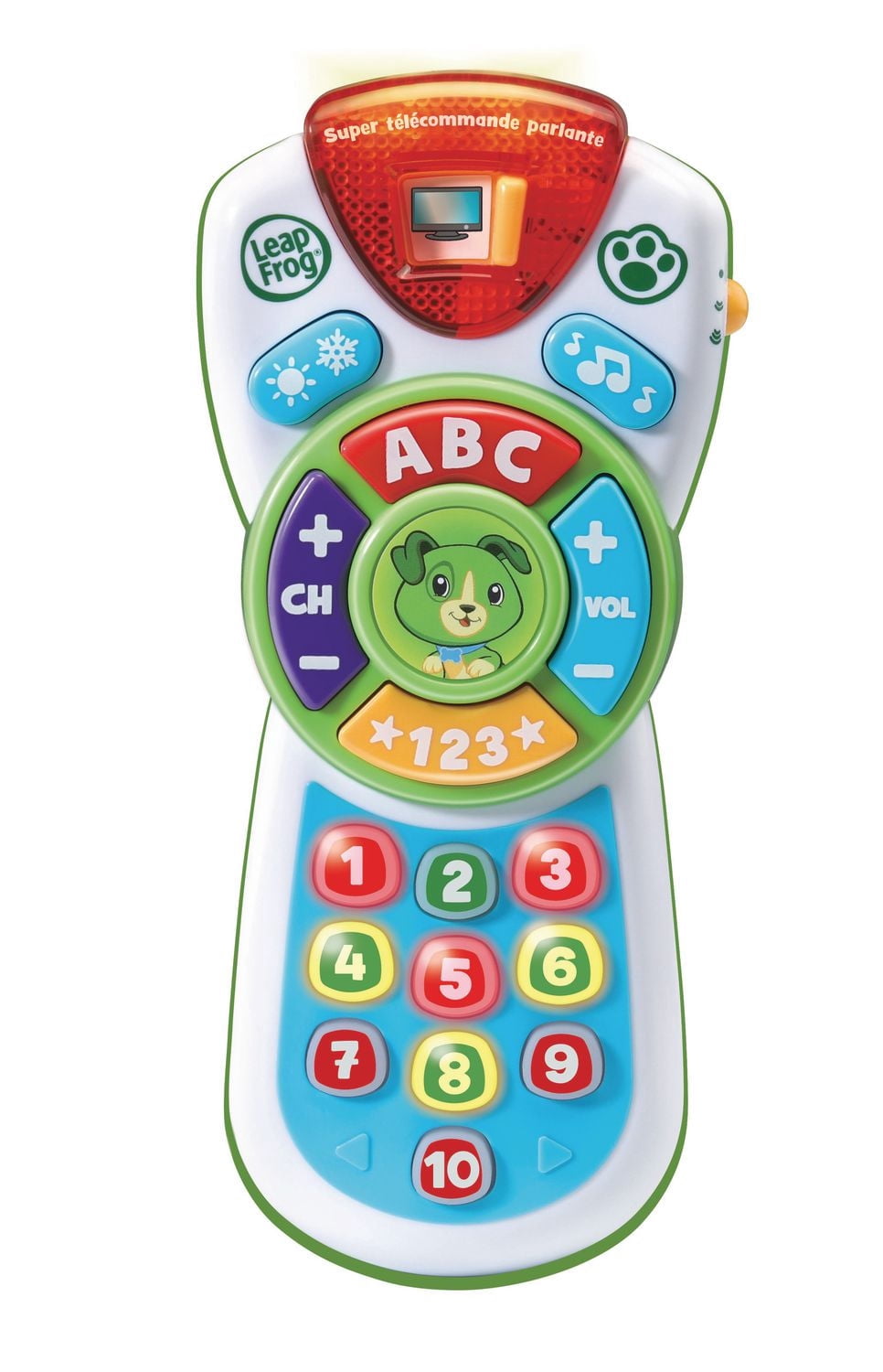 LeapFrog Super télécommande parlante - Télécommande factice avec musique et lumières pour tout-petit - Version française