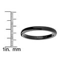 thumbnail image 4 of Tungsten Carbide Black Men's Wedding Band Ring 2MM, 4 of 5