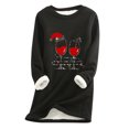 thumbnail image 1 of Birdeem Mode Femme Impression de Noël Manches Régulières Hiver Ample Vacances Décontracté Col Rond Chemise Hauts, 1 of 1