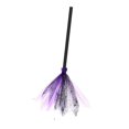 thumbnail image 2 of Classic Halloween Broom Flying Broom Stick Prop Plastic Broomstick Accessory for, 2 of 7