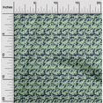 thumbnail image 2 of oneOone Polyester Lycra Blue Fabric Floral Dress Material Fabric Print Fabric By The Yard 56 Inch Wide, 2 of 4