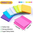 thumbnail image 3 of 8 Pack 100 Sheet Sticky Notes 3x3inch, Self-Stick Pads Bright Colors Sticky Note, Recyclable, Easy to Post for Home, Office, Notebook, Sticky Notes for Teachers, Note Pads, Class Supplies, 3 of 9