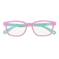 thumbnail image 1 of lionlar Kids Eyeglasses Anti Blue Light Silicone Frame Computer Goggles Pink + Green, 1 of 9