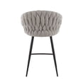 thumbnail image 2 of Tabouret à hauteur de comptoir Braided Matisse de LumiSource, 2 of 8