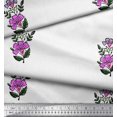 thumbnail image 3 of Soimoi Rayon Fabric Leaves & Floral Block Decor Fabric Printed Yard 56 Inch Wide, 3 of 3