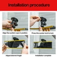 thumbnail image 4 of TIMIFIS Rearview Mirror Car Curved Rearview Mirror 360 Degree Rotatable Adjustable Car Suction Cup Wide Angle Conversion Mirror Suitable for All Auto Glass Installation Use Car Accessories, 4 of 6