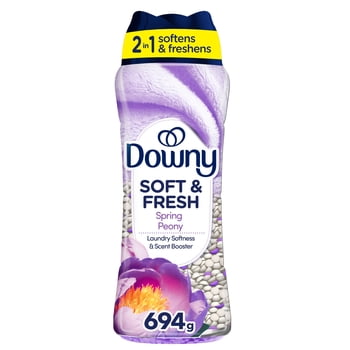 Downy Blends 2-in-1 Soft & Fresh Laundry Scent Booster Beads, Spring Peony Scent, Laundry Softness and Scent Booster