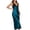 Blue, variant on Dealovy Satin Nightgowns for Women Sleeveless Maxi Pajamas Dress Lace Deep V Neck Full Length Nightshirts Sleepwear