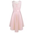thumbnail image 2 of AAMILIFE Robe Princesse Sans Manches pour Filles en Dentelle Florale et Tulle pour Mariée, Mariage, Bal, Fête, Tenue de Cérémonie, 2 of 4