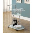 thumbnail image 3 of Monarch Specialties Chrome Metal and Glass Server, 3 of 3