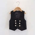 thumbnail image 2 of Dagugfen Gilets pour Garçons Col en V à Double Boutonnage Gilet de Robe à Boutons Uniforme Scolaire Complet Formel Vêtement d'Extérieur, 2 of 3