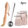 thumbnail image 2 of Coofit 4PCS Coffee Scoop Set Creative Tea Scoop Bag Clip Coffee Grinder Cleaning Brush, 2 of 10