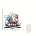 thumbnail image 1 of red Acrylic Rooster With A Group Of Chicks Home Living Room Foyer Study Display Cabinet Desktop Decoration Red, 1 of 8