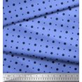 thumbnail image 3 of Soimoi Rayon Crepe Fabric Dots & Star Printed Fabric 1 Yard 46 Inch Wide, 3 of 3