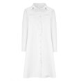 thumbnail image 4 of CEHVOM Robe Longue Maxi pour Femmes, Mode, Col Rond, Manches Longues, Décontractée, avec Poches, Unie, en Solde, 4 of 6