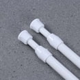 thumbnail image 1 of 2pcs Metal Bathroom Shower Curtain Rod Adjustable Shower Curtain Tension Rod Extendable Bath Curtain Pole, 1 of 8