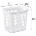 thumbnail image 3 of Sterilite Ultra Easy Carry Dirty Clothes Laundry Basket Hamper, (16 Pack), 3 of 3