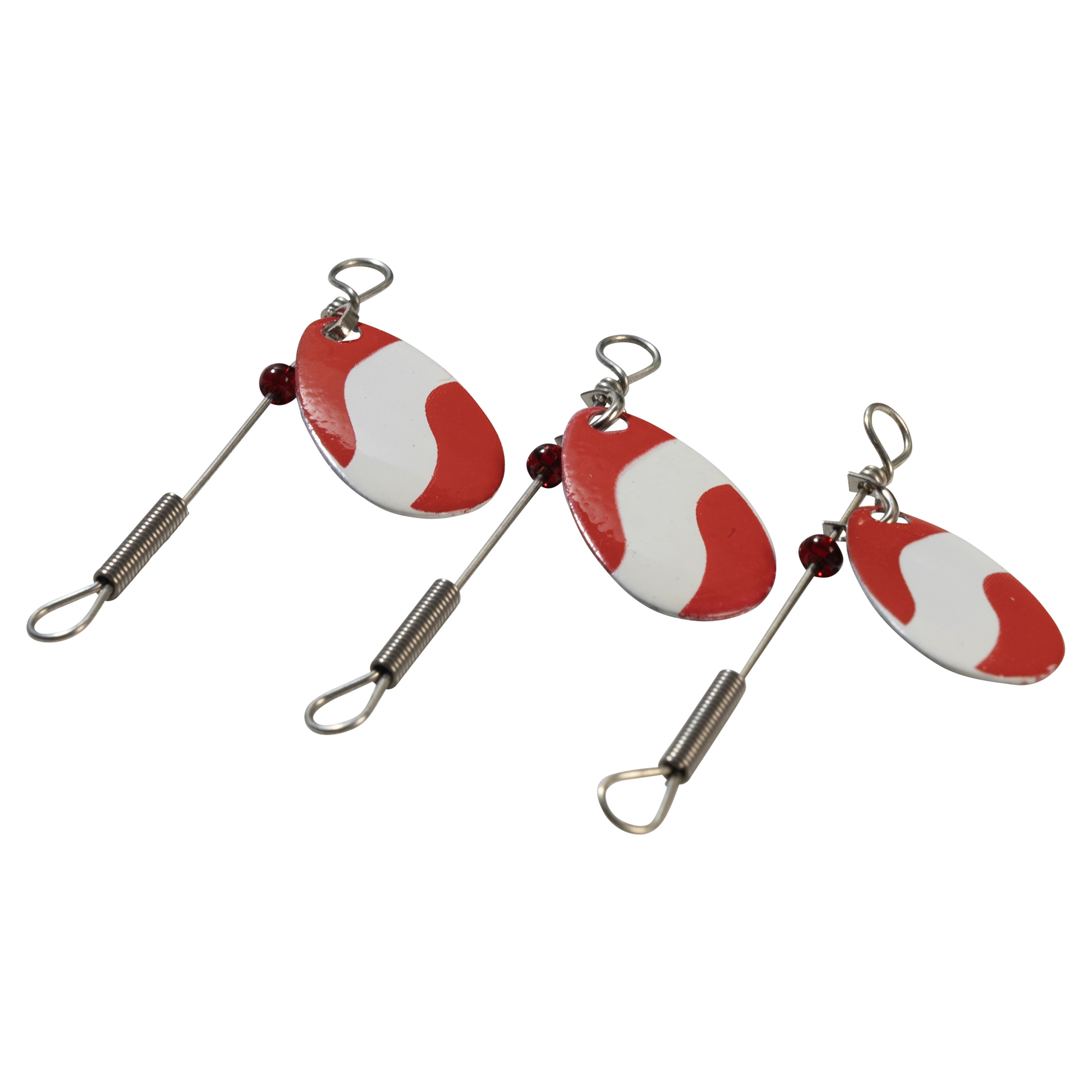 Lucky Strike Spinner simple standard – Rouge et blanc – #2 – Leurre de pêche