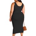 thumbnail image 4 of CEHVOM Tailleur pour Femme Été Uni Moulant Fesses Mode Décontracté Grande Taille, 4 of 6