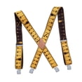 thumbnail image 3 of TISHITA Bretelles pour Hommes Réglables Tendance en Forme de x pour Fêtes Cadeau Fête des Pères Jaune, 3 of 8