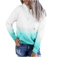 thumbnail image 1 of Penkiiy Sweat à Capuche pour Femmes Mode Décontractée Patchwork Bleu Ciel Y2K, 1 of 4