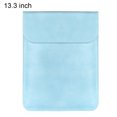 thumbnail image 2 of Walson Laptop Cover Waterproof PU Storage Sleeve Bag Notebook Computer Cover Replacement for MacBook, Blue, 13.3 inch, 2 of 8