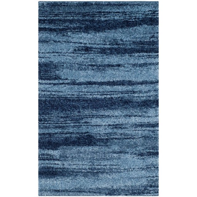 Safavieh Retro Collection RET2693-6065 Modern Abstract Light Blue and Blue Area Rug (2'6" x 4')