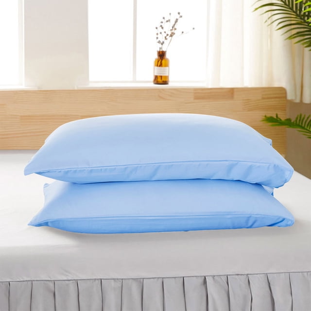 Pillow Cases Set of 2 Envelope Closure Pillow Covers Soft Brushed Microfiber Fabric Shrinkage and Fade Resistant 17.7*30 Inch Standard Size Machine Washable Bedding Accessories for Home Bedroom Decor