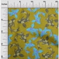 thumbnail image 2 of oneOone Georgette Viscose Lime Green Fabric Asian Japanese Koifish Craft Projects Decor Fabric Printed By The Yard 42 Inch Wide, 2 of 5